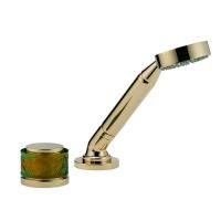 THG ISLAND Смеситель на борт ванны на 2 отверстия, прогрессивный, с ручным душем, цвет Soft gold