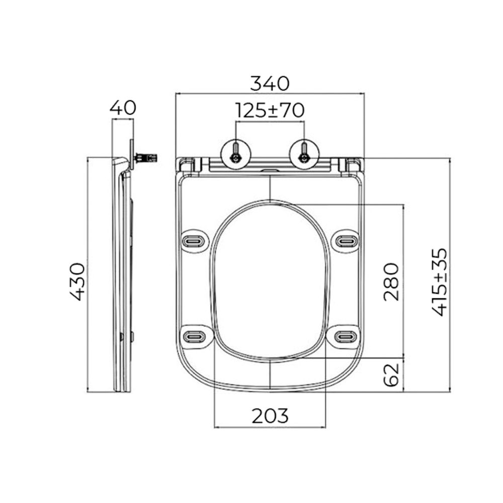 Крышка-сиденье для унитаза Terminus Ватикан 93S03-12W, белый, артикул 93S03-12W