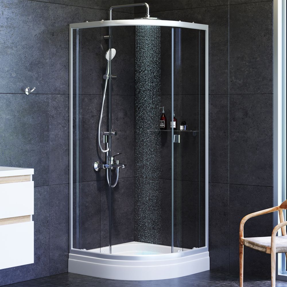 W88G-205-080MT64 X-Joy Twin Slide, Душевое ограждение без поддона, 80x80, профиль мат хром W88G-205-080MT64 X-Joy Twin Slide, Душевое ограждение без поддона, 80x80, профиль мат хром