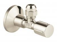 Вентиль угловой GROHE 1/2 дюйма-3/8 дюйма, 1 шт, никель, глянец (22037BE0) Вентиль угловой GROHE 1/2 дюйма-3/8 дюйма, 1 шт, никель, глянец (22037BE0)