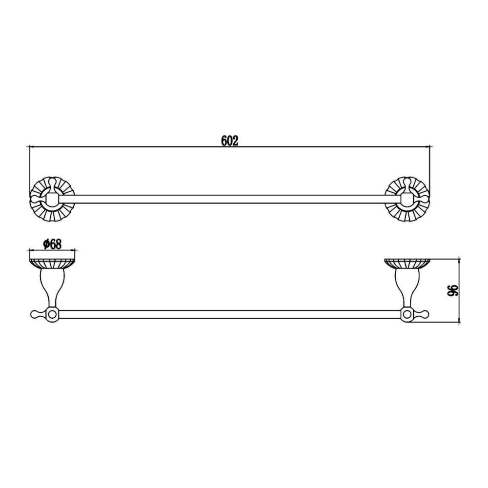 Полотенцедержатель Savol S-08924C, бронза