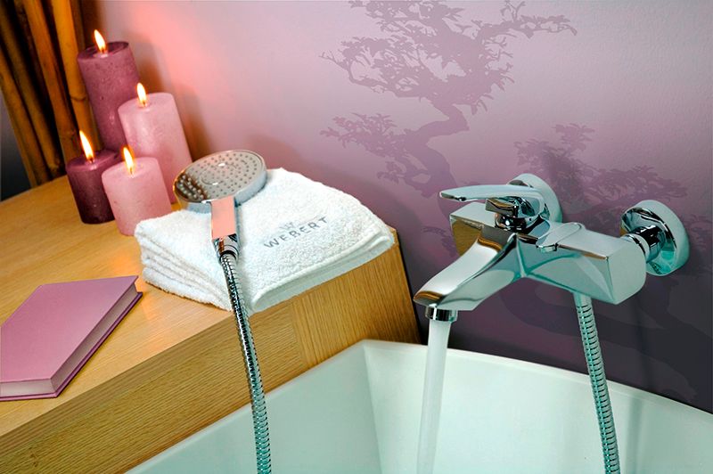 Смеситель для ванны Webert Kimono KI850102 Хром