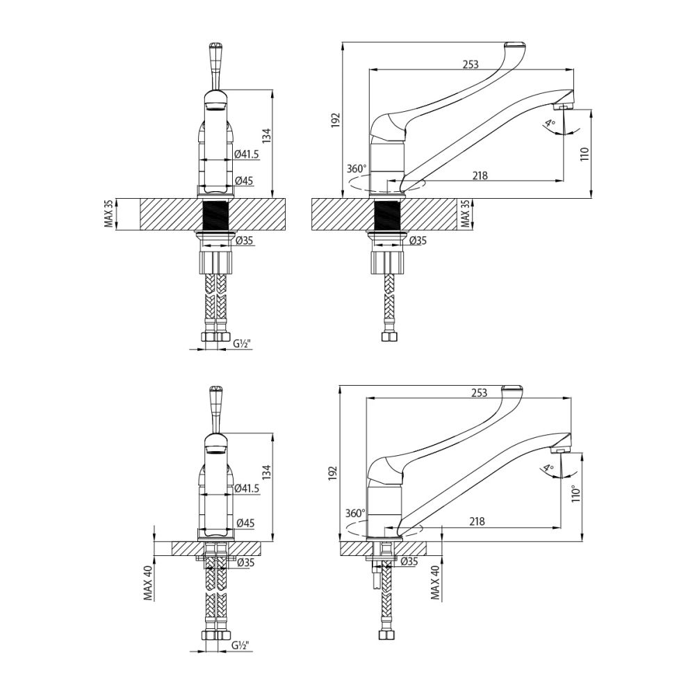 Смеситель Lemark Project LM4634C для кухни, артикул LM4634C