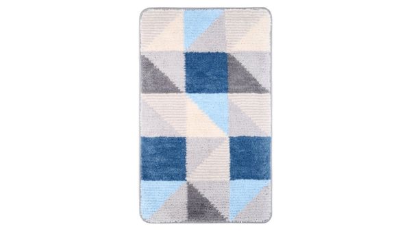 Коврик для ванной комнаты FIXSEN VISA FX-5005X, серо-голубой