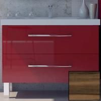 Тумба с раковиной SanVit Сольвейг 60 ksolv060 с фактурой под дерево Кедр