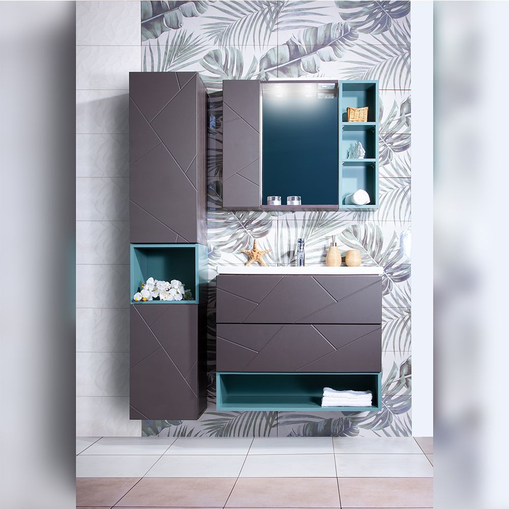 Ниша для тумбы Бриклаер КРИСТАЛЛ 80 см, муссон