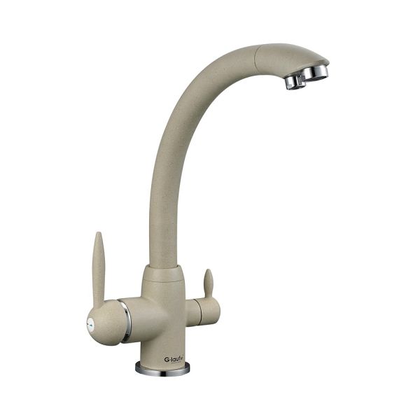 Смеситель для кухни с подключением фильтра G.Lauf GOP18-A093KS, песочный