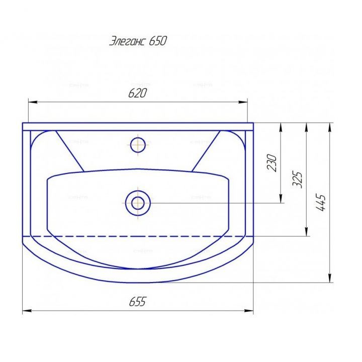 Умывальник ""Элеганс 65" Умывальник ""Элеганс 65"