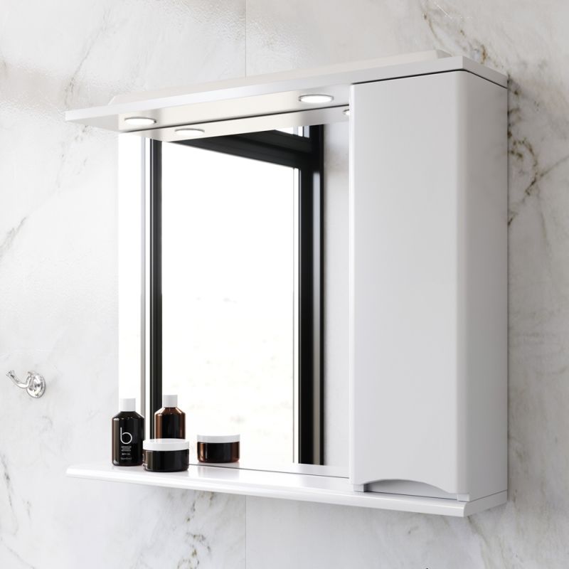 Комплект мебели для ванной AM.PM Like 80 BK80GE Белый со смесителем для раковины и аксессуарами Комплект мебели для ванной AM.PM Like 80 BK80GE Белый со смесителем для раковины и аксессуарами