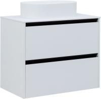 Тумба под раковину Allen Brau Activity 80 1.34004.WM белый матовый/черный браш