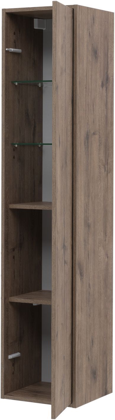 Шкаф-пенал Aquanet Lino (Flat) 35 дуб веллингтон Шкаф-пенал Aquanet Lino (Flat) 35 дуб веллингтон