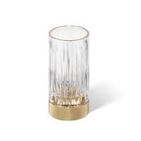 Decor Walther Club SMG Стакан настольный, граненое стекло, цвет: золото матовое