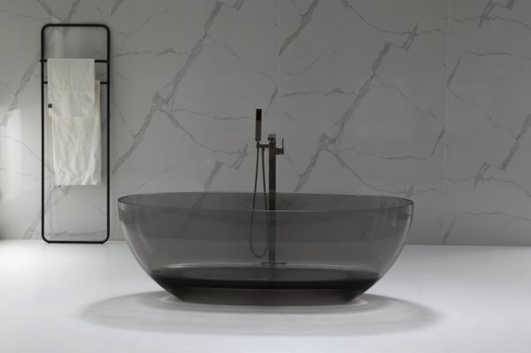 Ванна отдельностоящая 1700x800x560, Grey Mist, CEZARES CZR-RELAX-170-80-56-GM-PFB