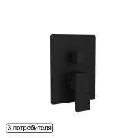 Смеситель для душа скрытого монтажа EXCELLENT Keria AREX.2047BL (черный мат)