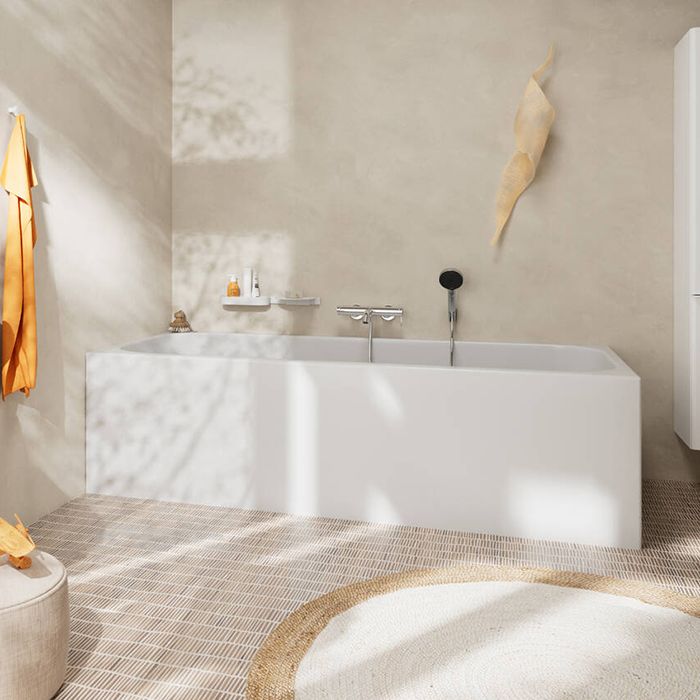Смеситель для ванны и душа, Hansgrohe, Tecturis S, тип открывания воды-однорычажный, тип регулирования воды-керамический картридж, монтаж-настенный, отверстия для монтажа-2, вынос излива, мм-209, тип излива-неподвижный, цвет-хром Смеситель для ванны и душа, Hansgrohe, Tecturis S, тип открывания воды-однорычажный, тип регулирования воды-керамический картридж, монтаж-настенный, отверстия для монтажа-2, вынос излива, мм-209, тип излива-неподвижный, цвет-хром