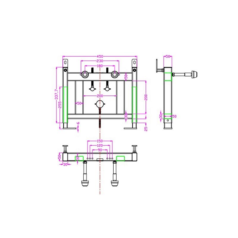 Инсталляция для биде TIMO TWB-02