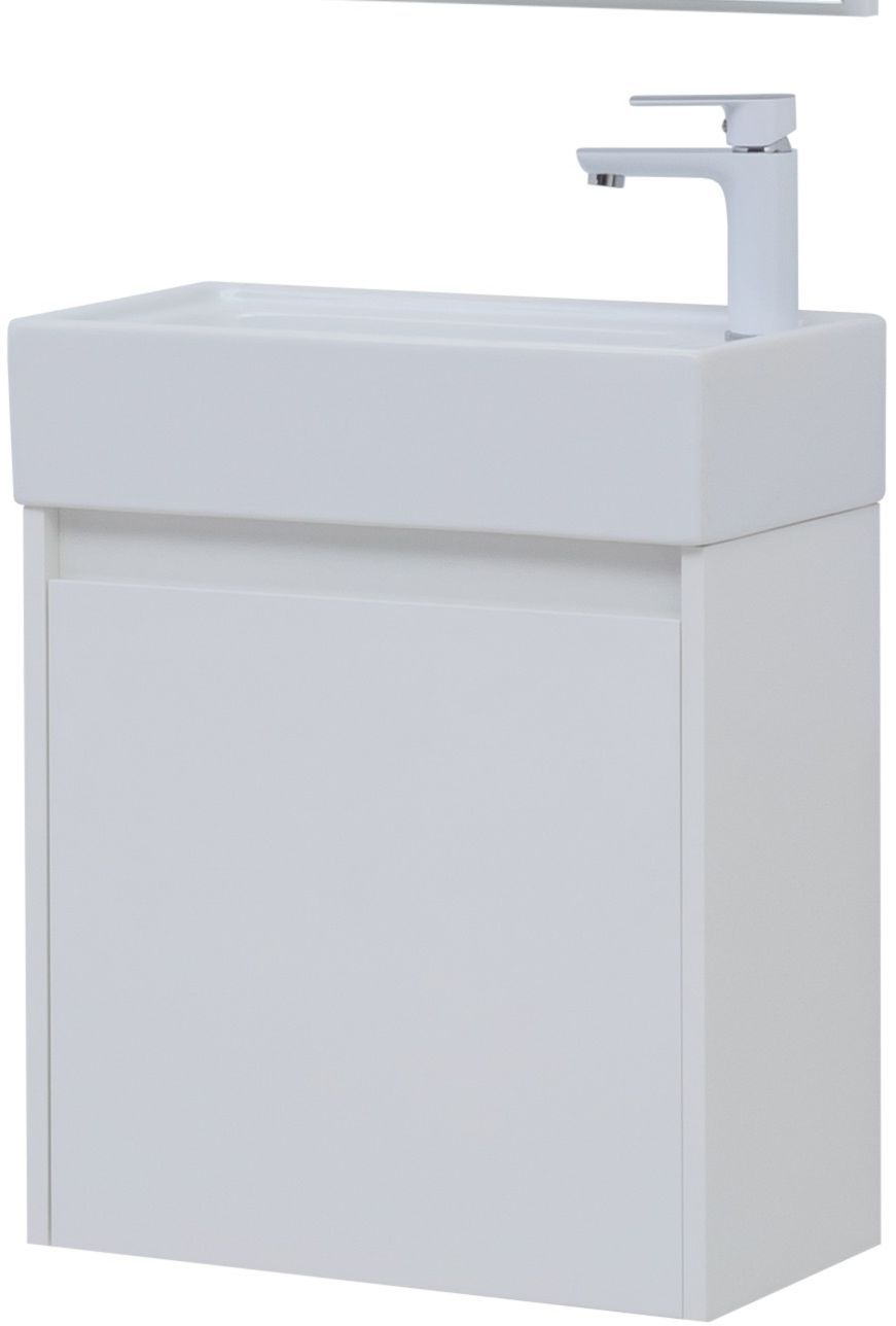 Мебель для ванной Aquanet Nova Lite 50 белый глянец (с дверецей) Мебель для ванной Aquanet Nova Lite 50 белый глянец (с дверецей)