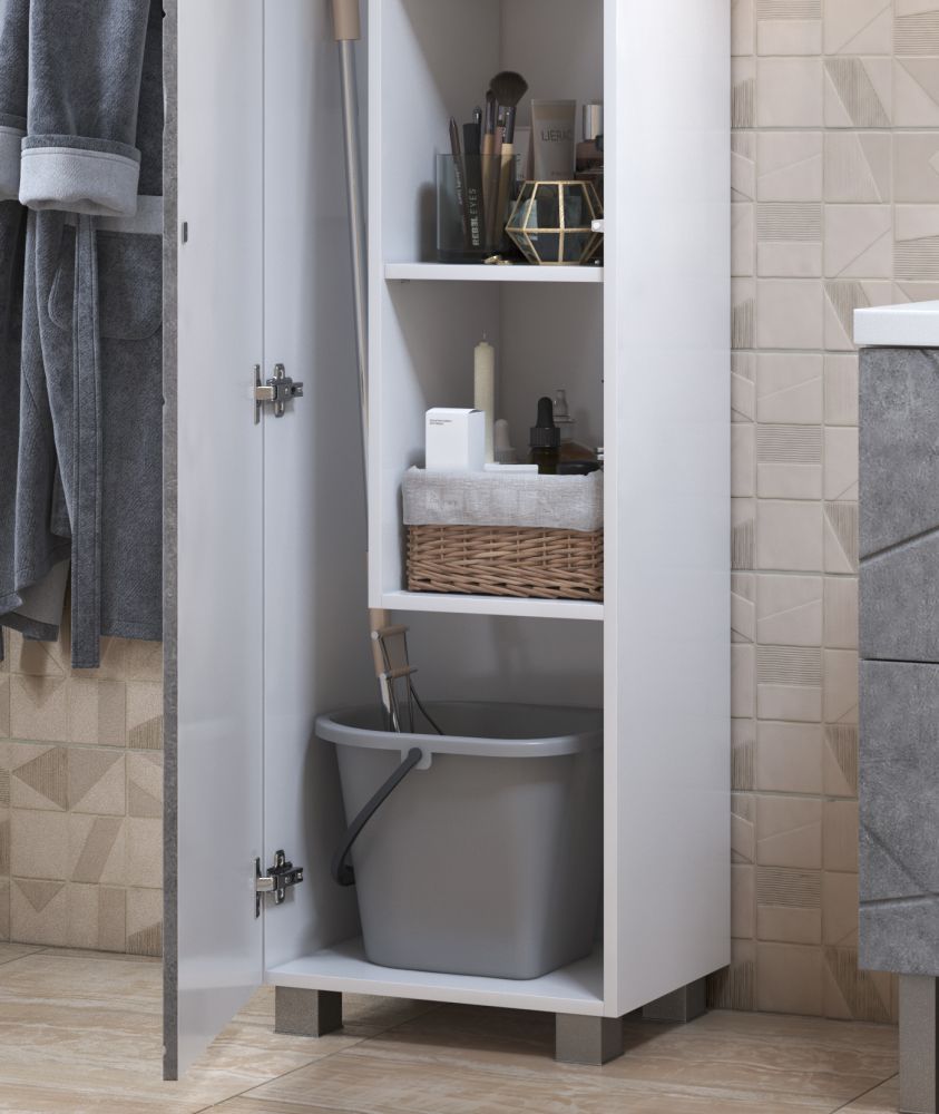 Пенал (45см) VIGO Geometry pn.GEO.45 бетон, бетон, артикул pn.GEO.45 бетон