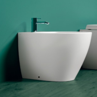 SIMAS Комплект горизонтальных крепежей для унитаза/биде с колпачками цвета хром и белый