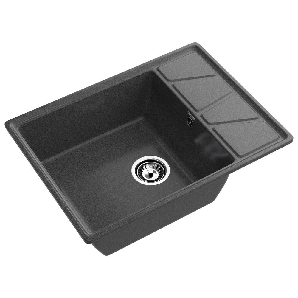 Кухонная мойка GranFest VERTEX 680L, графит, артикул V-680L графит