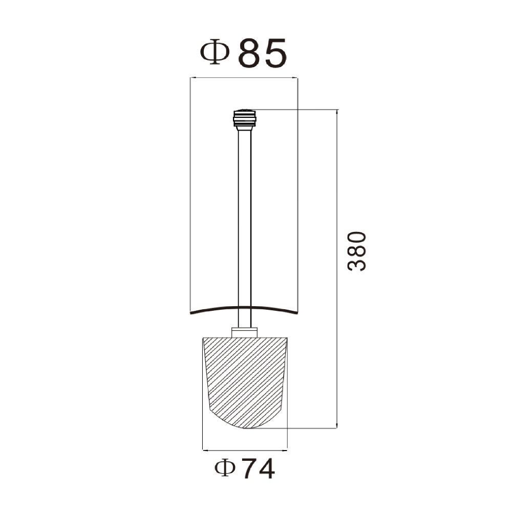 Запасная насадка для ершика Savol S-MTS58C, бронза, артикул S-MTS58C