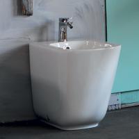 Kerasan Tribeca Биде напольное пристенное 55 см, с 1 отв под смеситель, c креплением WB5N, цвет: белый