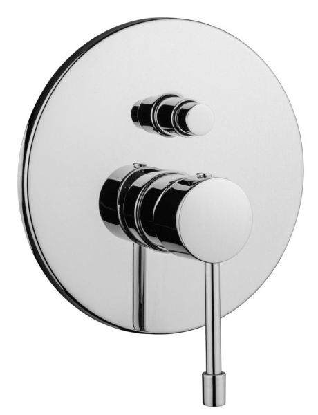 Emmevi Eden, однорычажный встраиваемый смеситель для душа с дивертером на 2 выхода, цвет хром