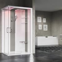 NOVELLINI SKILL A Душевая кабина 1200х800х2175 мм., правая, Essential, поддон 125 мм., смес термос, стенки бел глянц, вставки Light grey, стекло прозр NOVELLINI SKILL A Душевая кабина 1200х800х2175 мм., правая, Essential, поддон 125 мм., смес термос, стенки бел глянц, вставки Light grey, стекло прозр