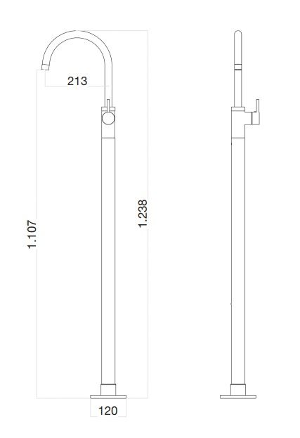 Смеситель для раковины Webert Rimini RI832101010, золото