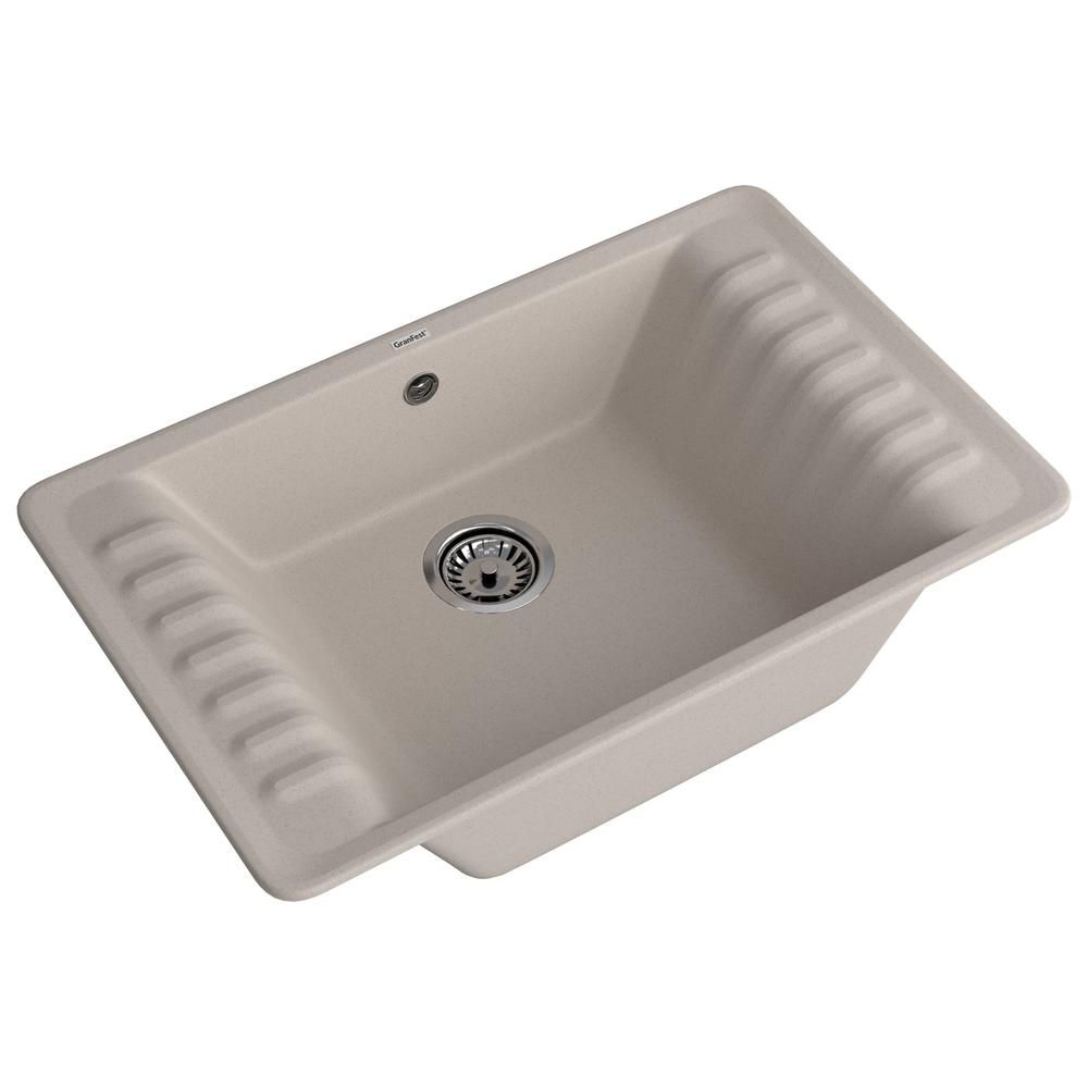 Кухонная мойка GranFest QUARZ 71, песочный, артикул 71 песочный
