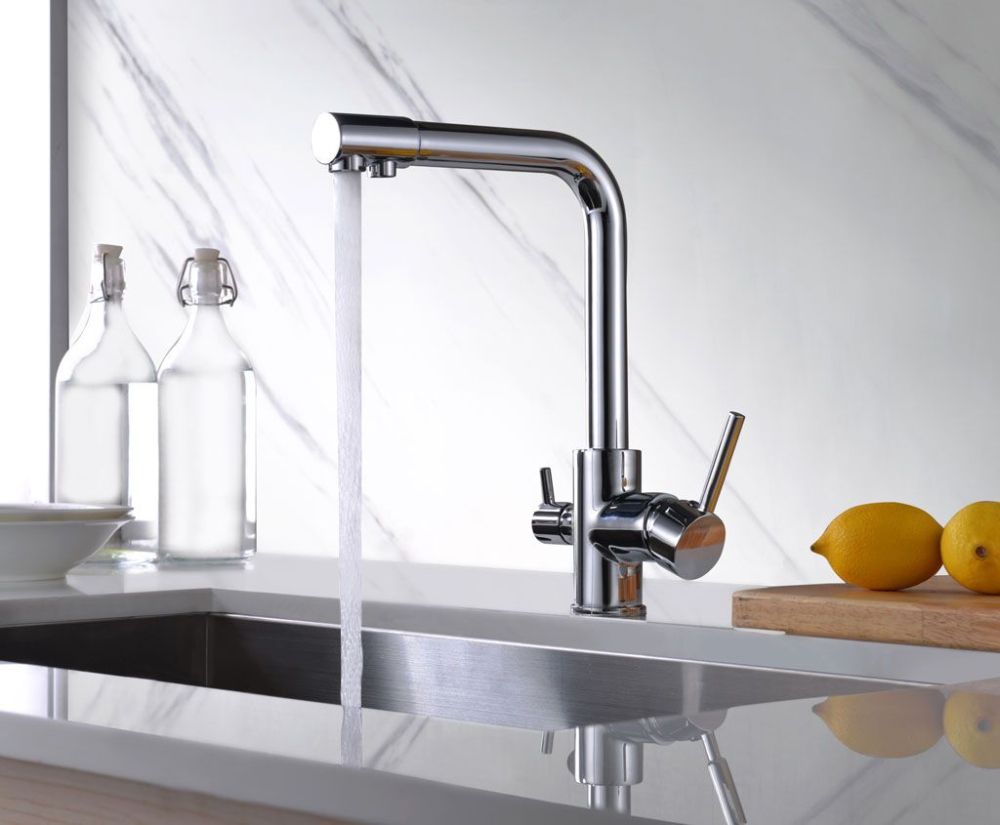 AQG DUO, смеситель для кухни с фильтром, цвет хром, артикул 05NIC560CR