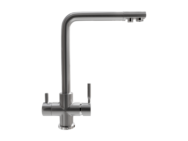 Смеситель ULGRAN Steel 016-001, цвет "брашированная сталь" (US-016-001)