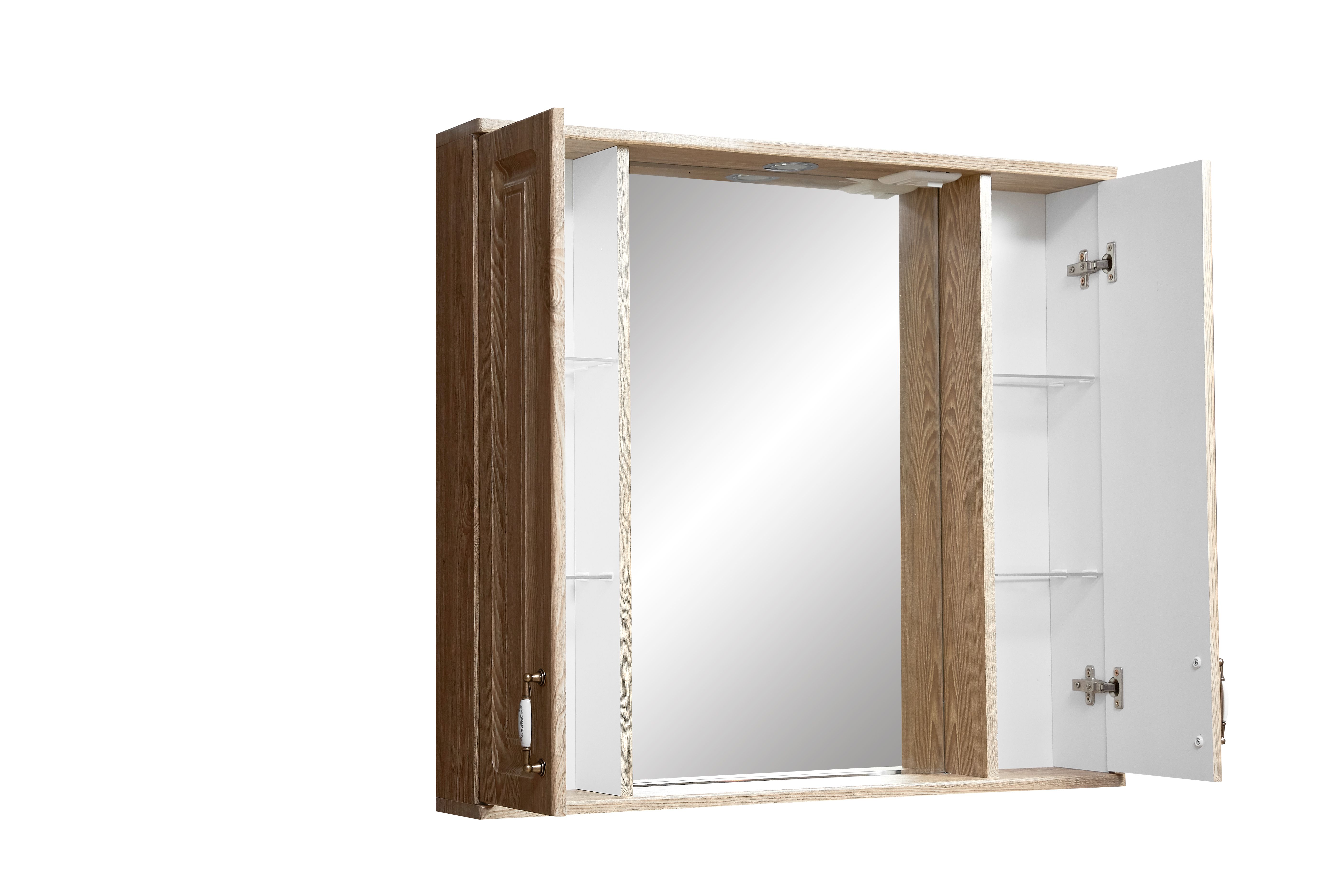 Зеркало-шкаф "Кармела 90/С", карпатская ель / 0