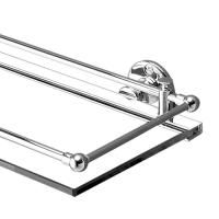 Devon First Class Полочка стеклянная, цвет хром