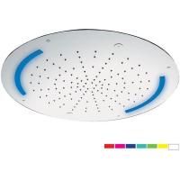 Daniel, потолочная лейка для душа (3х режимная) с 7 цветной светодиодной подсветкой, диаметр 550 мм, цвет хром
