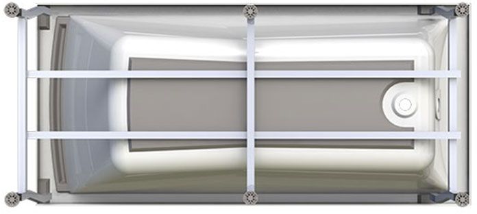 Акриловая ванна Radomir Вега 168х78 R 1-01-0-2-1-023 Белая без гидромассажа