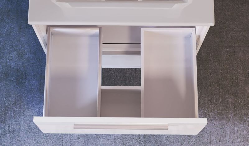 Тумба под раковину Raval Frame 60 подвесная Белая, артикул Fra.01.60/P/W