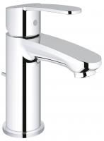 Смеситель для раковины GROHE Eurostyle Cosmopolitan с донным клапаном и энергосберегающим картриджем, уменьшенный, хром (2338720E) Смеситель для раковины GROHE Eurostyle Cosmopolitan с донным клапаном и энергосберегающим картриджем, уменьшенный, хром (2338720E)