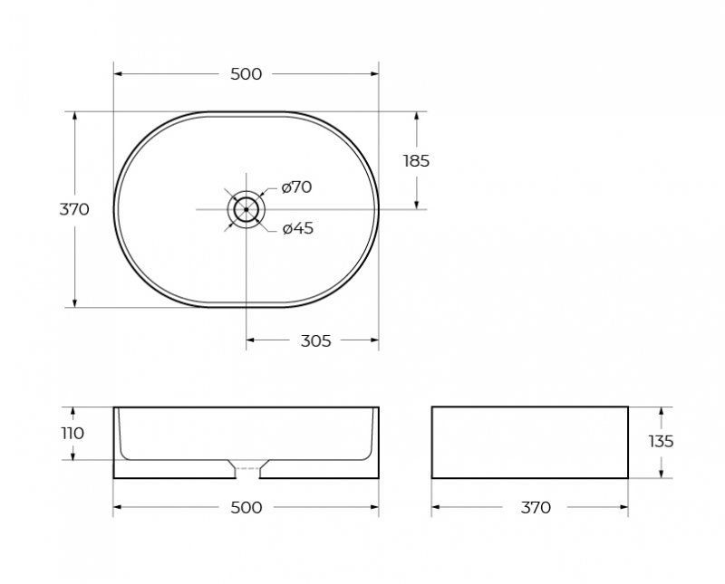 Раковина накладная BELBAGNO BB1483 Раковина накладная BELBAGNO BB1483