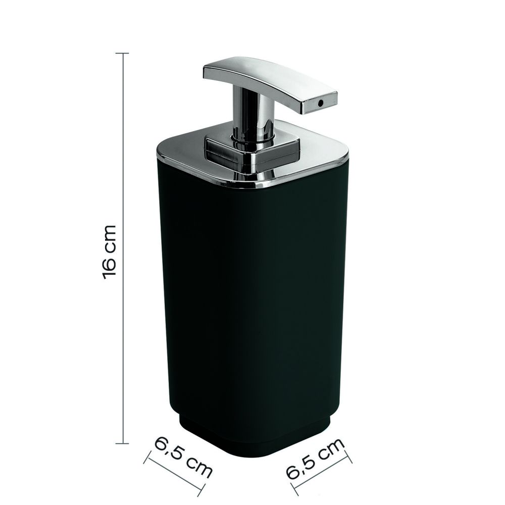 Gedy Seventy, настольный дозатор с пластиковой помпой, цвет черный (без упаковки), артикул 6382(14)