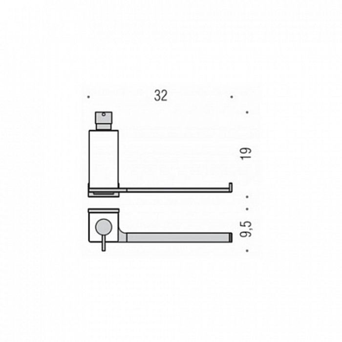 Colombo Look Полотенцедержатель с дозатором для жидкого мыла, подвесной, цвет: белый матовый/матовое стекло Colombo Look Полотенцедержатель с дозатором для жидкого мыла, подвесной, цвет: белый матовый/матовое стекло