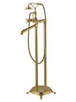 Смеситель для ванны напольного монтажа WONZON & WOGHAND RETRO, Брашированное золото (WW-88649020-BG)