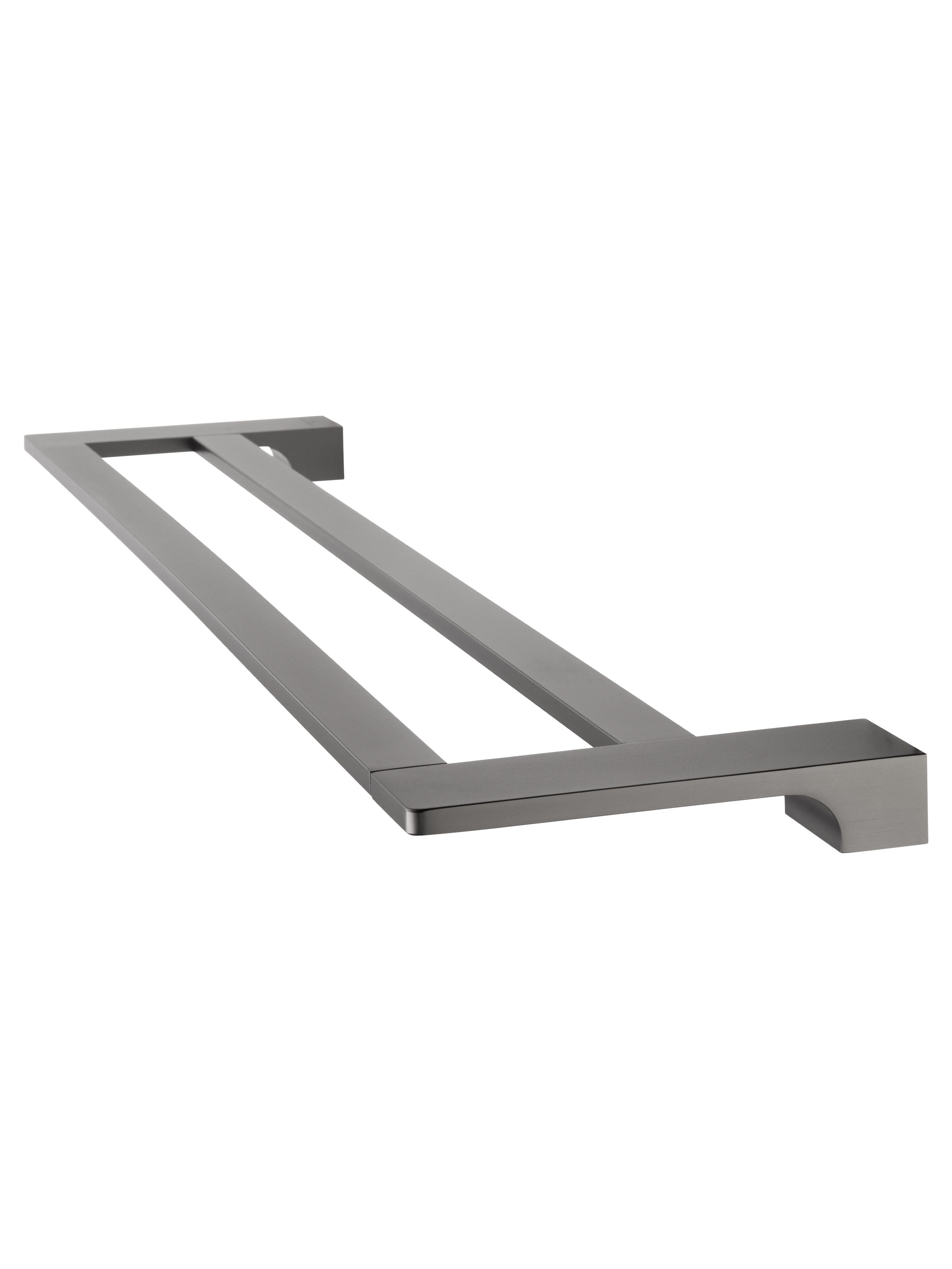 Полотенцедержатель двойной WONZON & WOGHAND ECLIPSE, Темный графит (WW-9111-GM)