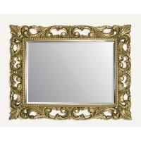 ECO Зеркало прямоугольное 74*94 см с фацетом, крепление: верт./горизонт., рама: ППУ, цвет: бронза