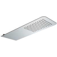 HUBER Lynox Верхний душ 500х200мм, для настенного крепления, нержавеющая сталь