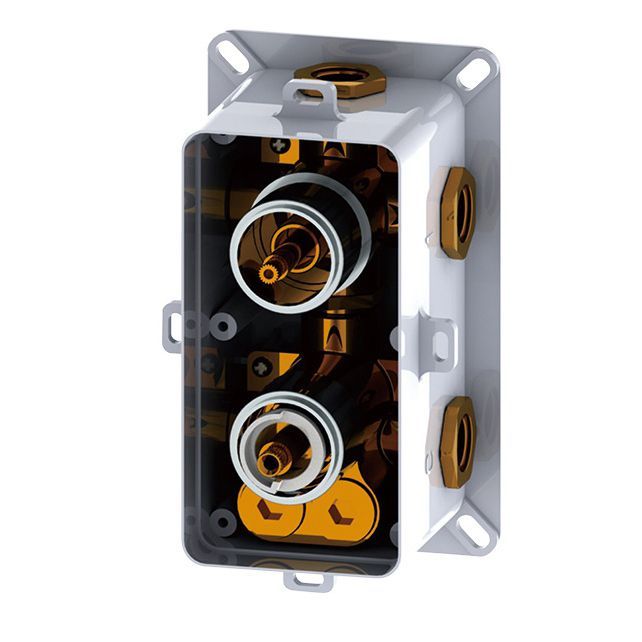 Встраиваемый термосмеситель RGW SP-42 (Хром, круглые)