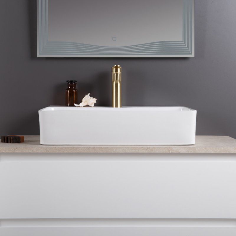 Раковина накладная BELBAGNO BB1338 600x425x140 Раковина накладная BELBAGNO BB1338 600x425x140