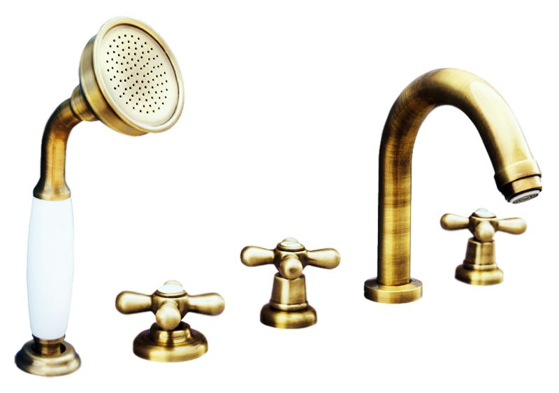 Смеситель на борт ванны Rav Slezak Morava retro MK162.5P хром