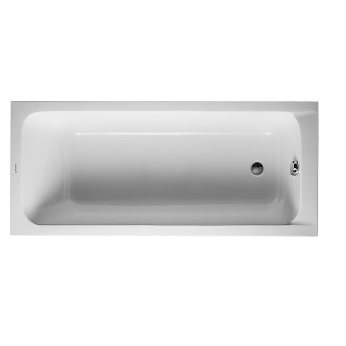 Duravit D-Code  Ванна акриловая 1700х750 мм см, встраиваемая, с 1 наклоном для спины, выпуск в зоне ног, цвет белый, артикул 700100000000000