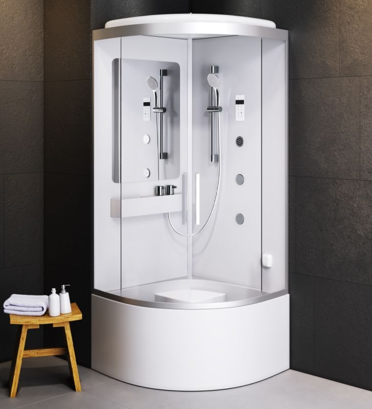 Душевая кабина AM.PM Like Deep 90x90 W80C-020A-090MTA с баней с гидромассажем Душевая кабина AM.PM Like Deep 90x90 W80C-020A-090MTA с баней с гидромассажем